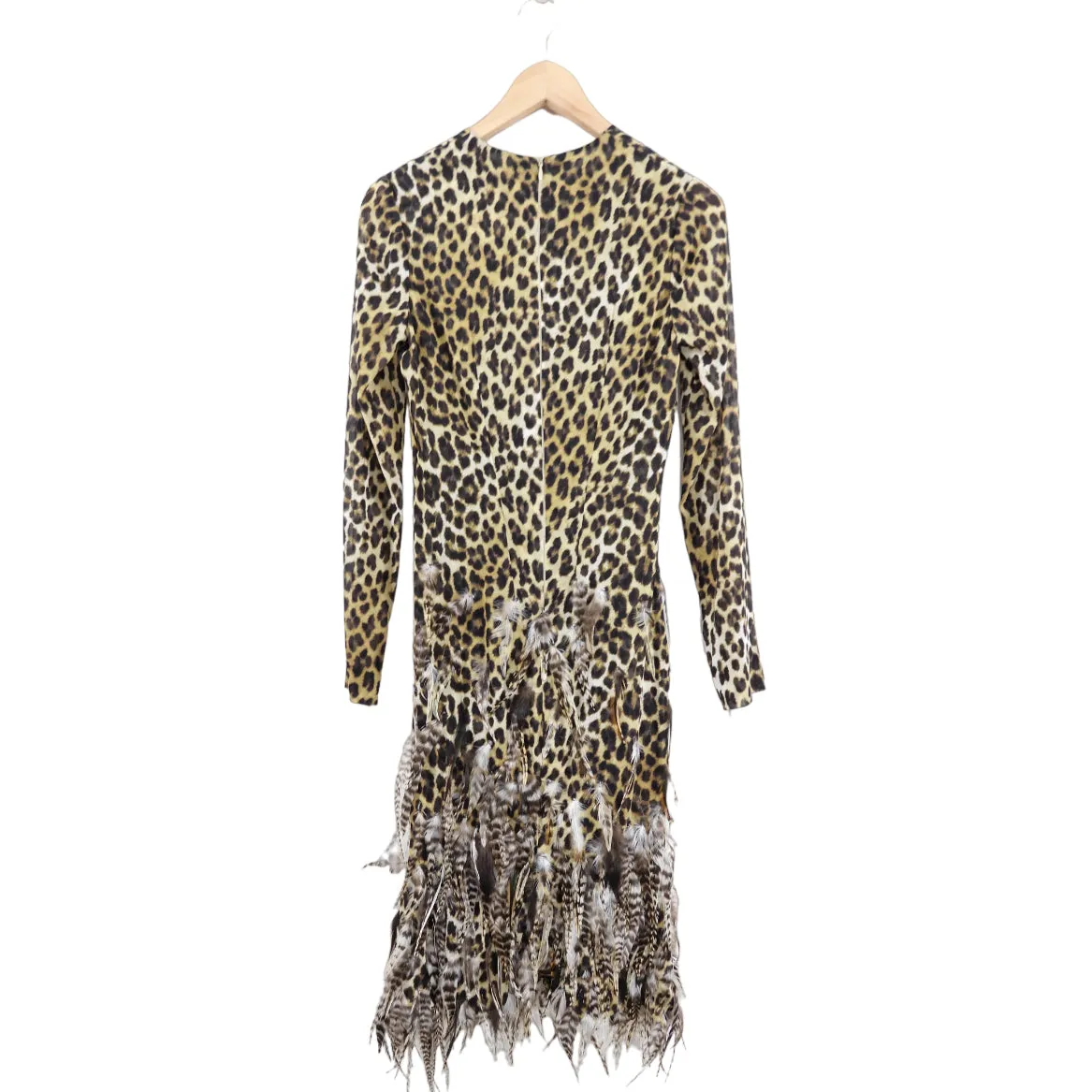 Giambattista Valli Fall 2011 Leopard Feather Dress Cape