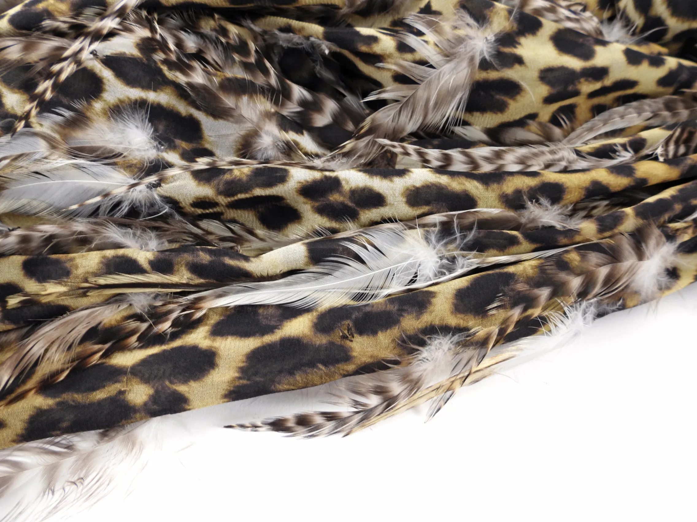 Giambattista Valli Fall 2011 Leopard Feather Dress Cape