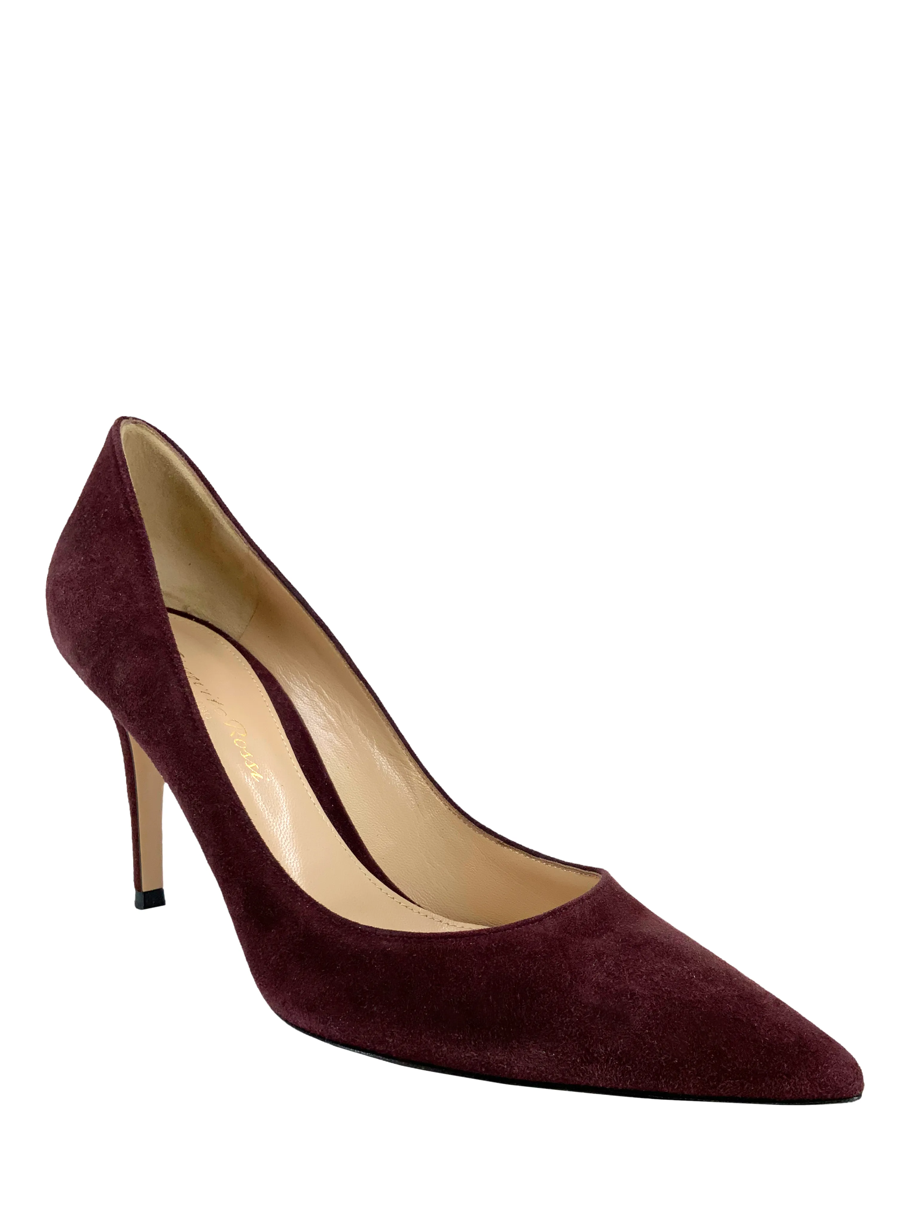 Gianvito Rossi Size 7.5 Pointed Toe Suede Pumps