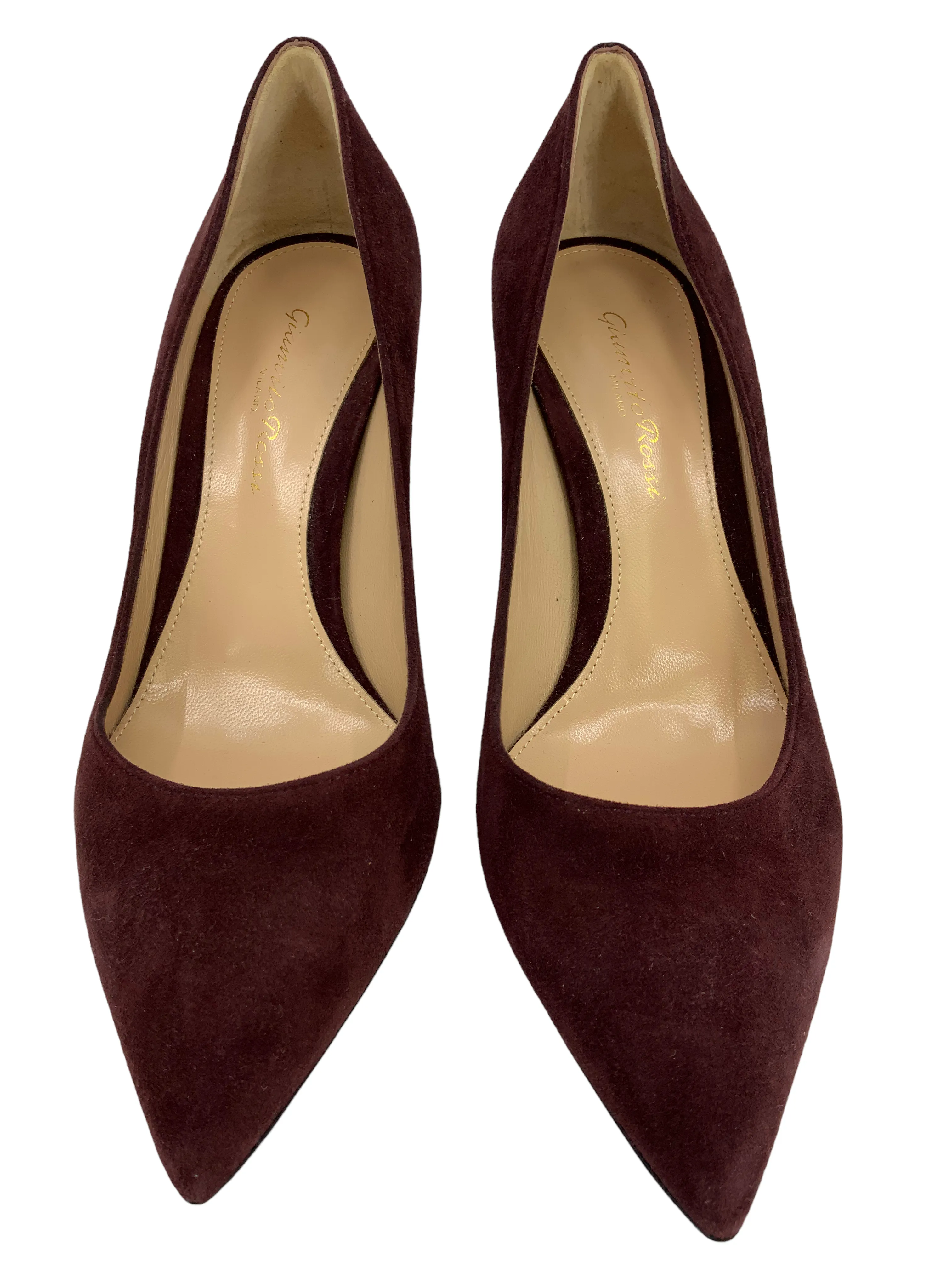 Gianvito Rossi Size 7.5 Pointed Toe Suede Pumps