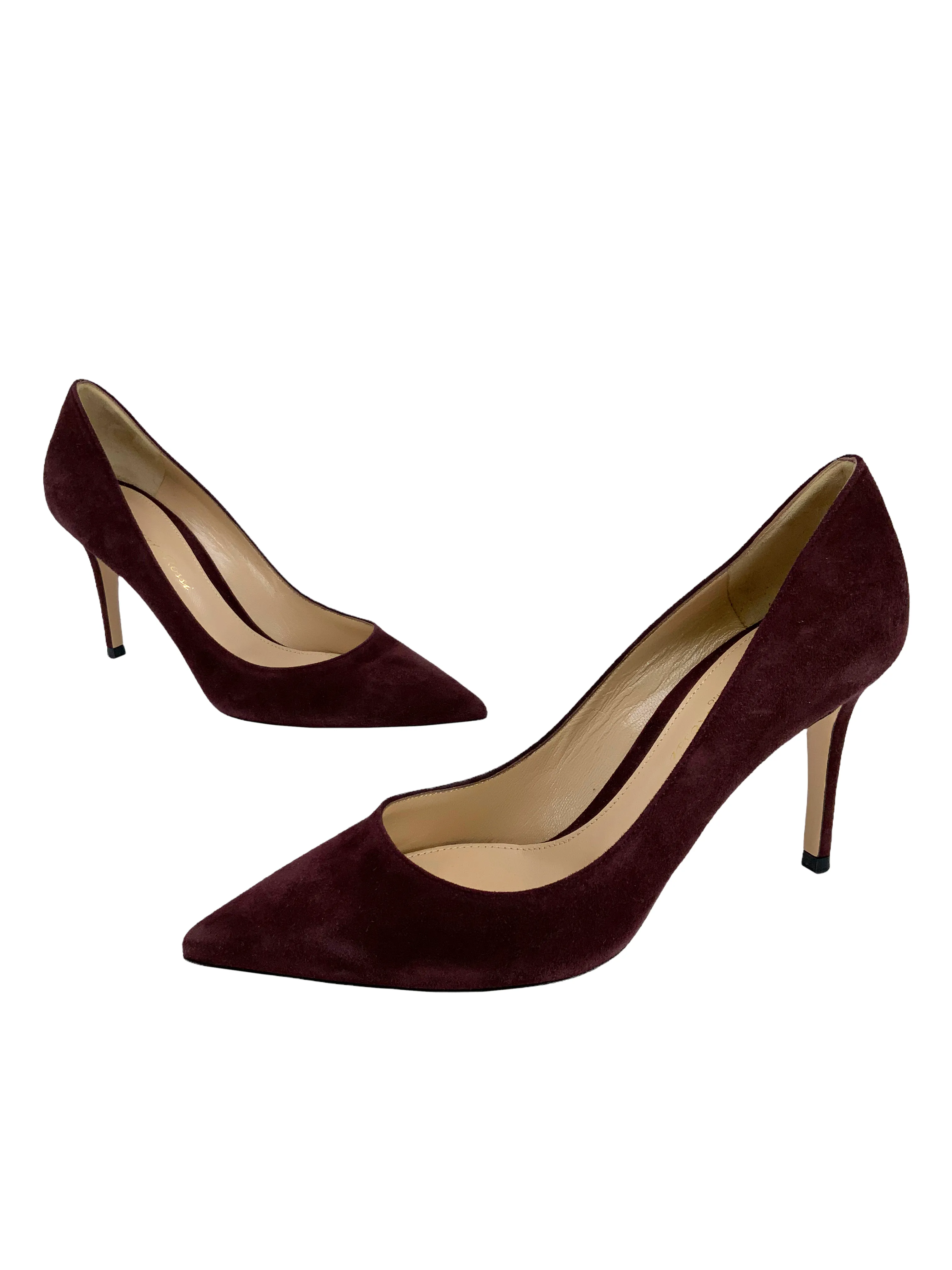 Gianvito Rossi Size 7.5 Pointed Toe Suede Pumps