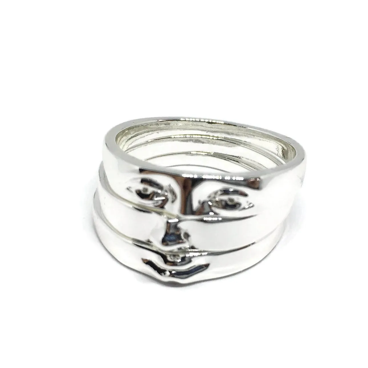 Gifts From The Crypt - Art Deco Face Ring Set