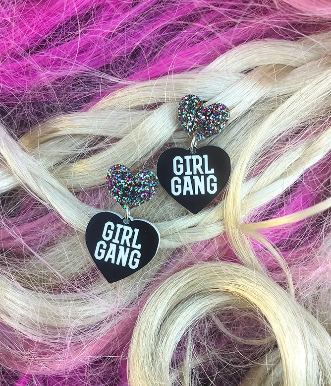 girl gang earrings small