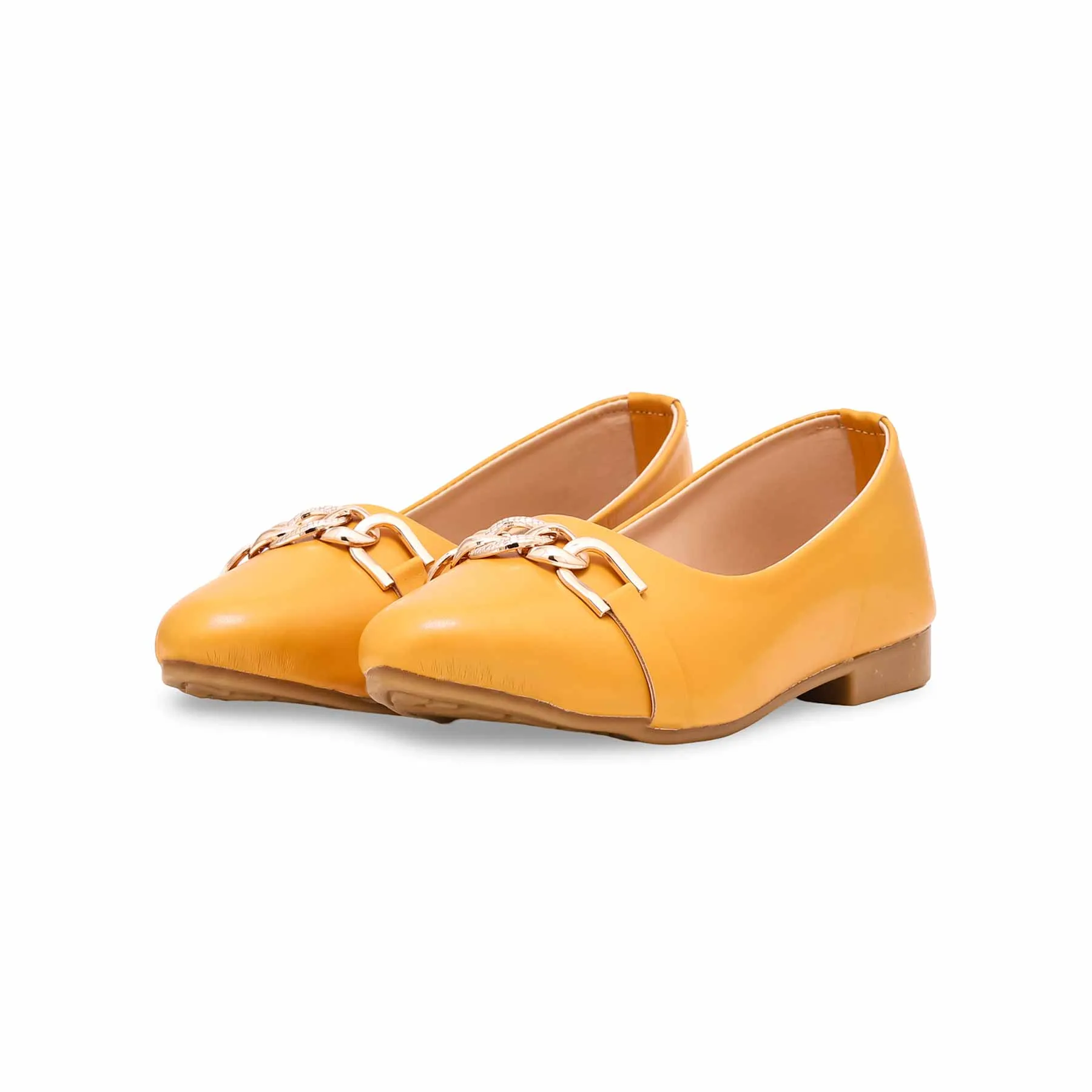 Girls Mustard Casual Pumps KD2425