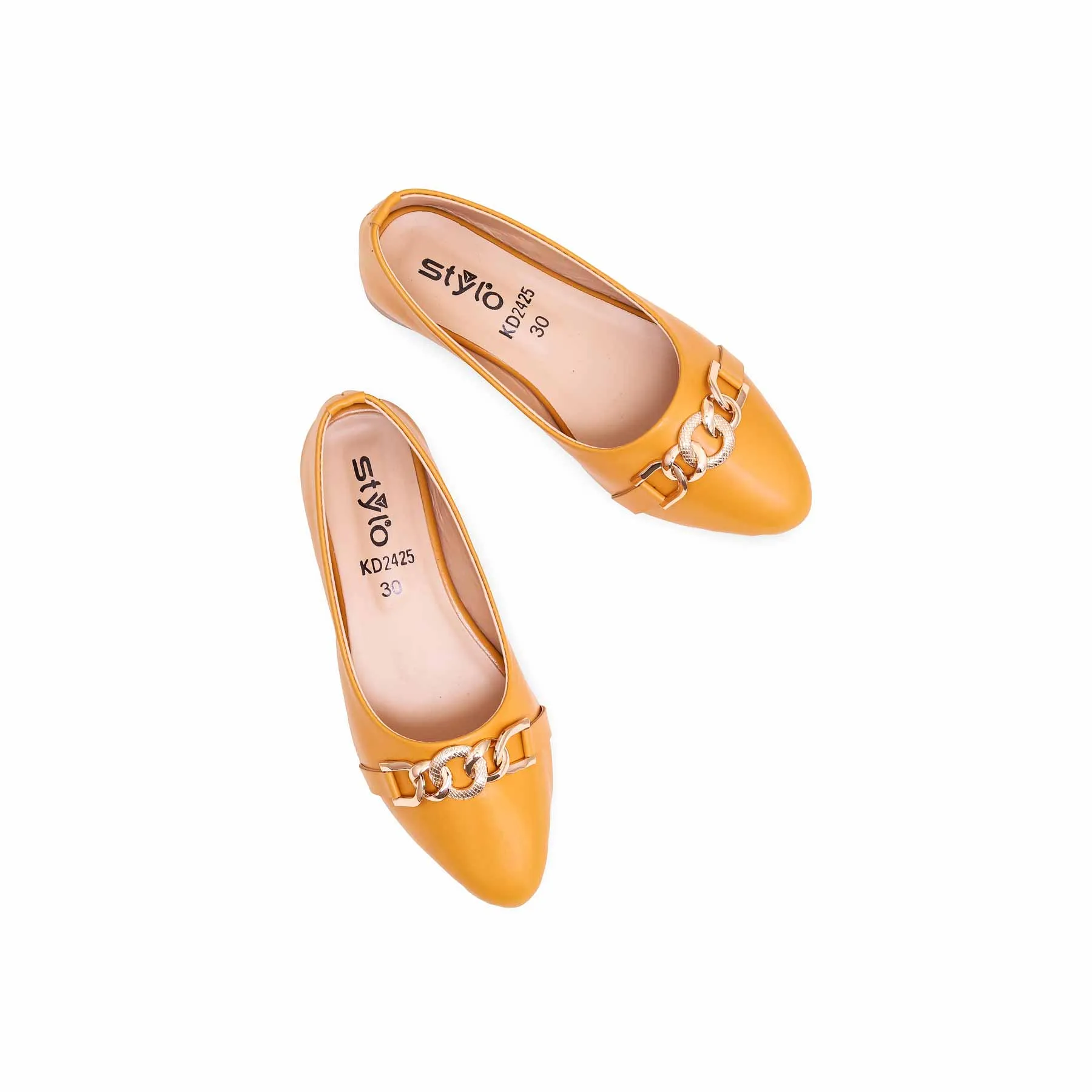 Girls Mustard Casual Pumps KD2425