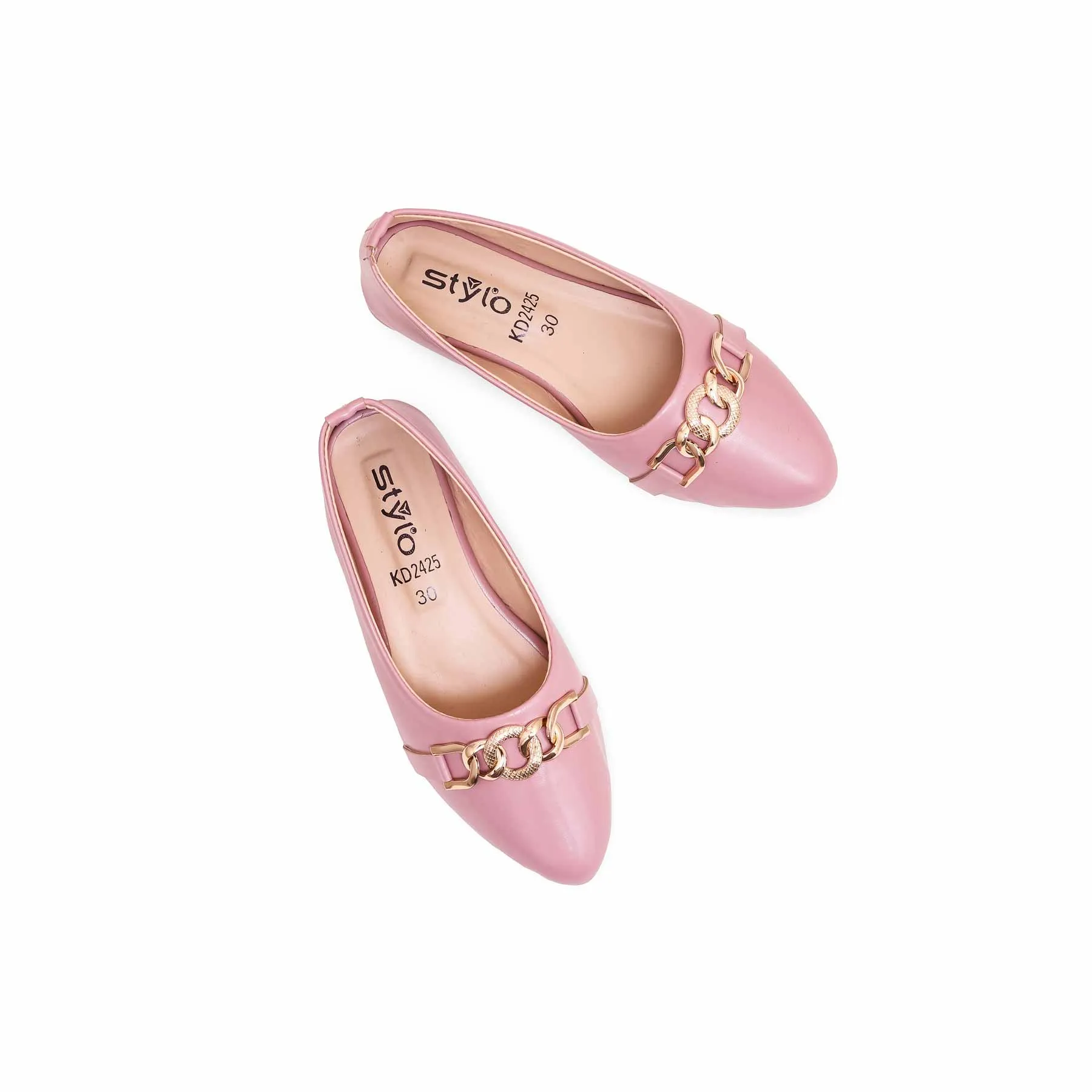 Girls Pink Casual Pumps KD2425