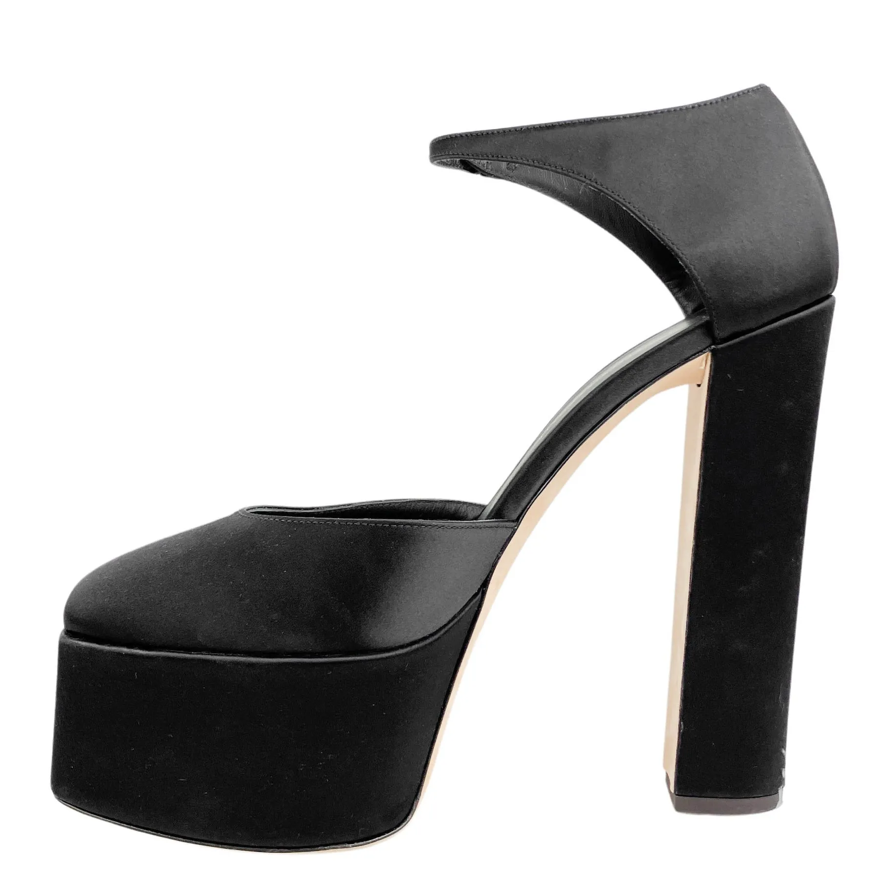 Giuseppe Zanotti Satin Platforms in Black