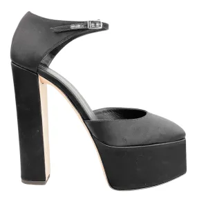 Giuseppe Zanotti Satin Platforms in Black