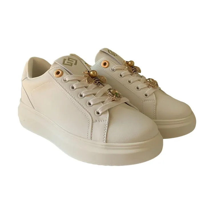 Gold & Gold GB815 Women's Beige Sneakers