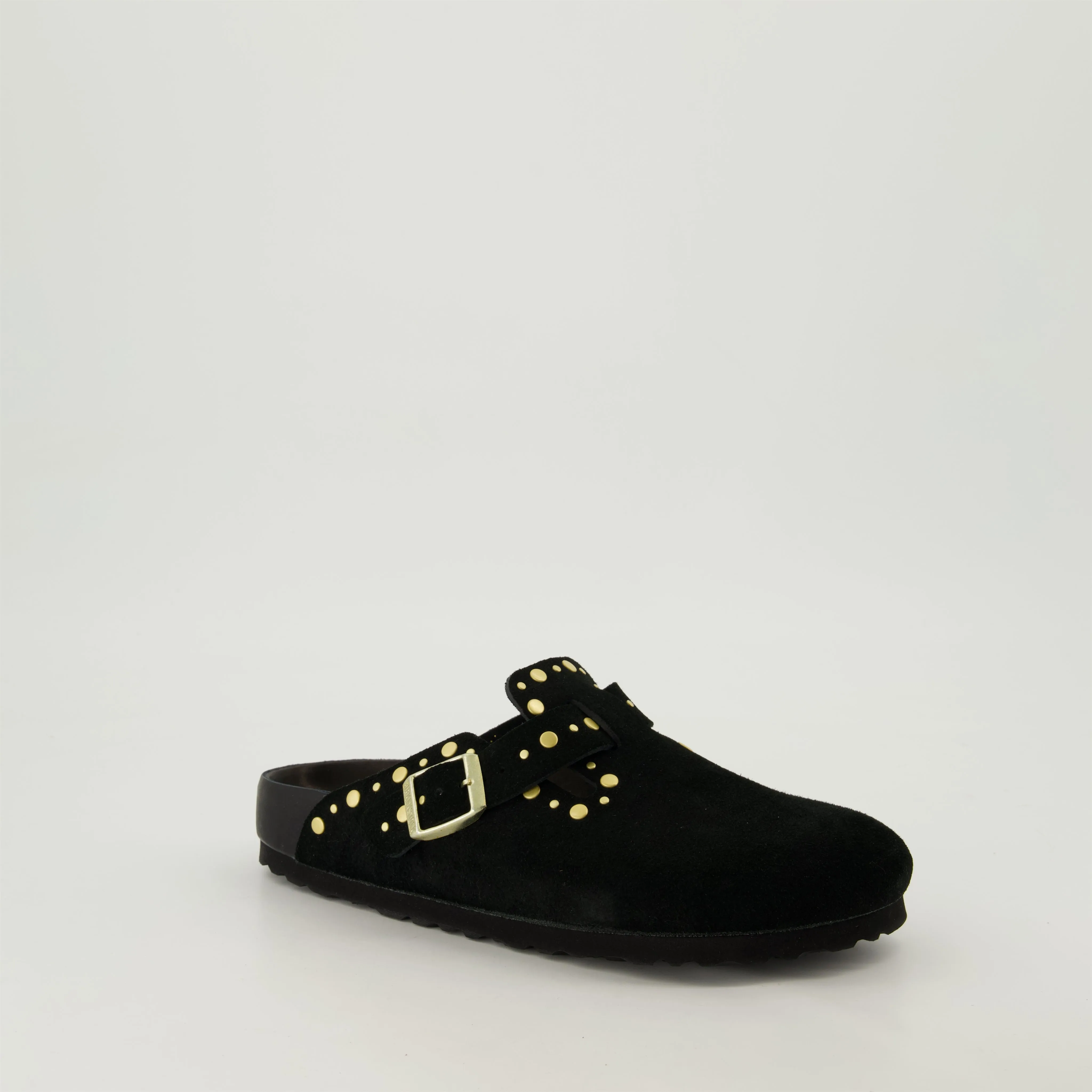 Gold Studded Mules Boston