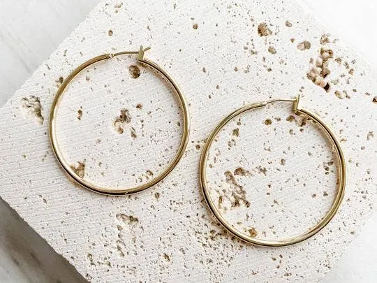 grace girl beads hoop earrings