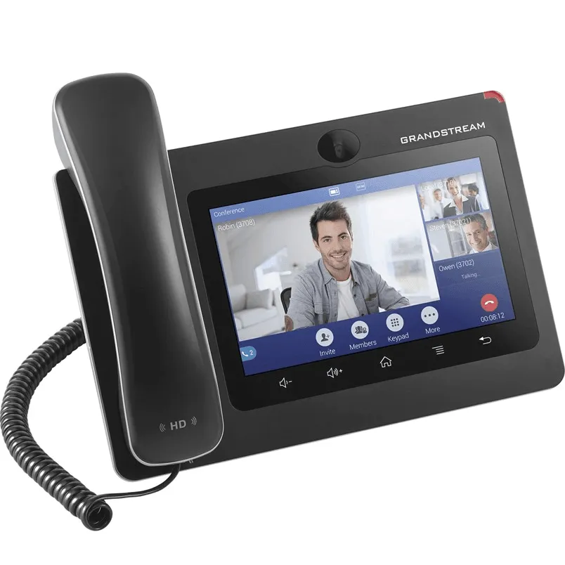 Grandstream GXV3370 IP Phone - 7 Color Display, 16 Lines, Android, PoE