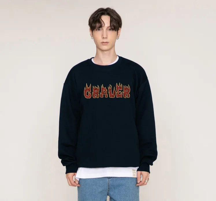 FLAME LOGO SWEATSHIRT by GRAVER