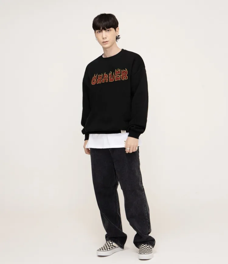 FLAME LOGO SWEATSHIRT by GRAVER