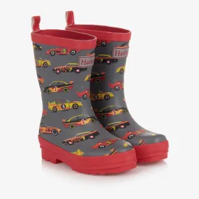 Grey Car Rain Boots