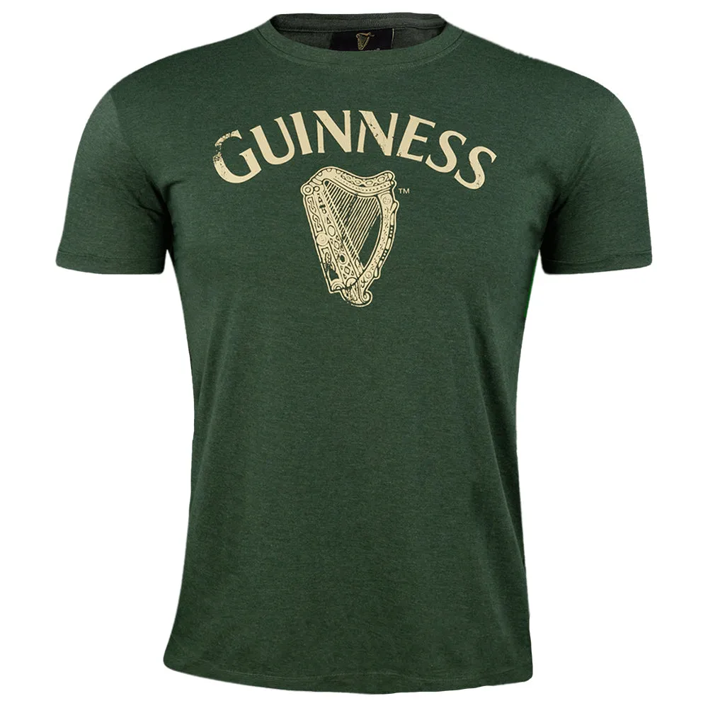 Vintage Guinness Harp Tee in Green Heather - Shop Now