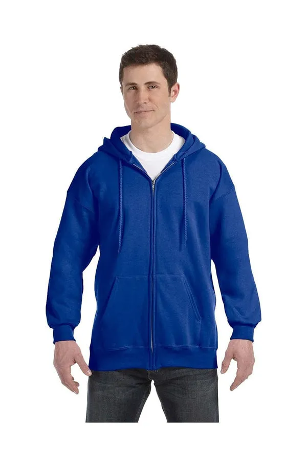 Hanes F280: Adult 9.7 oz. Ultimate Cotton(r) 90/10 Full-Zip Hood