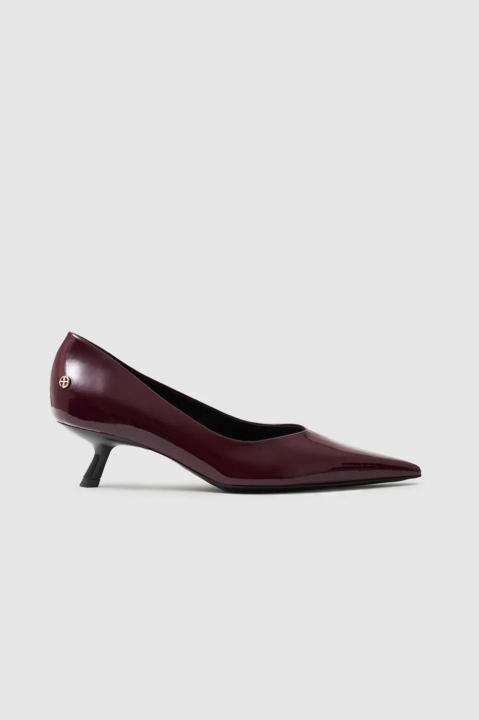 Hilda Pumps - Dark Red Patent