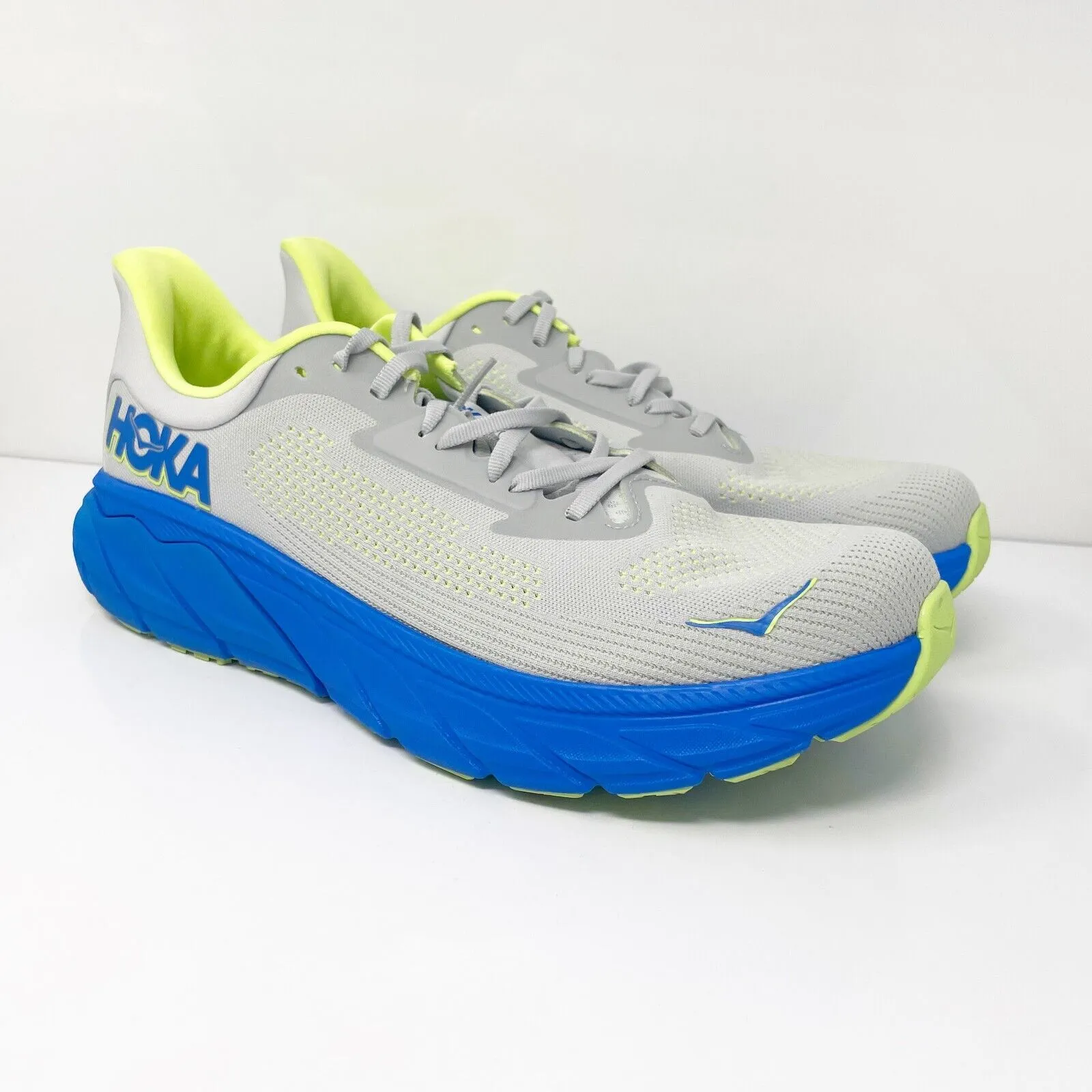 Hoka One One Mens Arahi 7 1147850 STLC Gray Running Shoes Sneakers Size 12.5 D