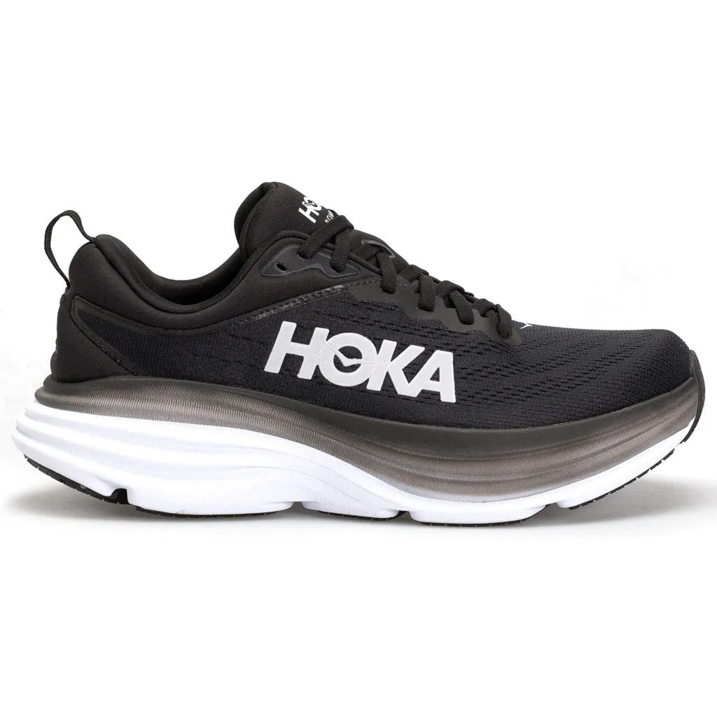 Hoka Womens Trainers Bondi 8 Lace-Up Low-Top Sneakers Textile - UK 7.5