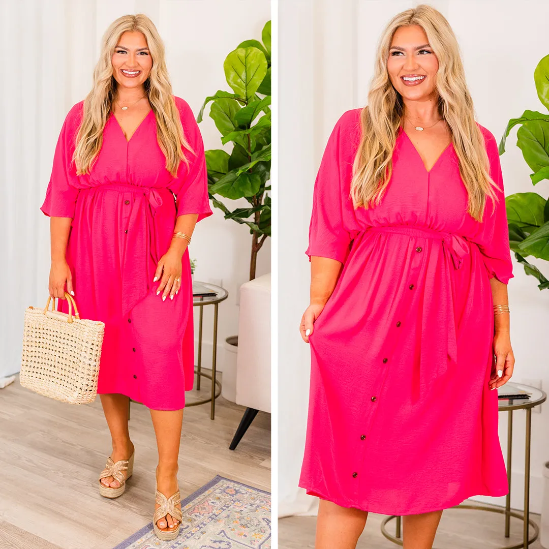 Hot Pink Hopelessly Yours Dress - Shop Now!