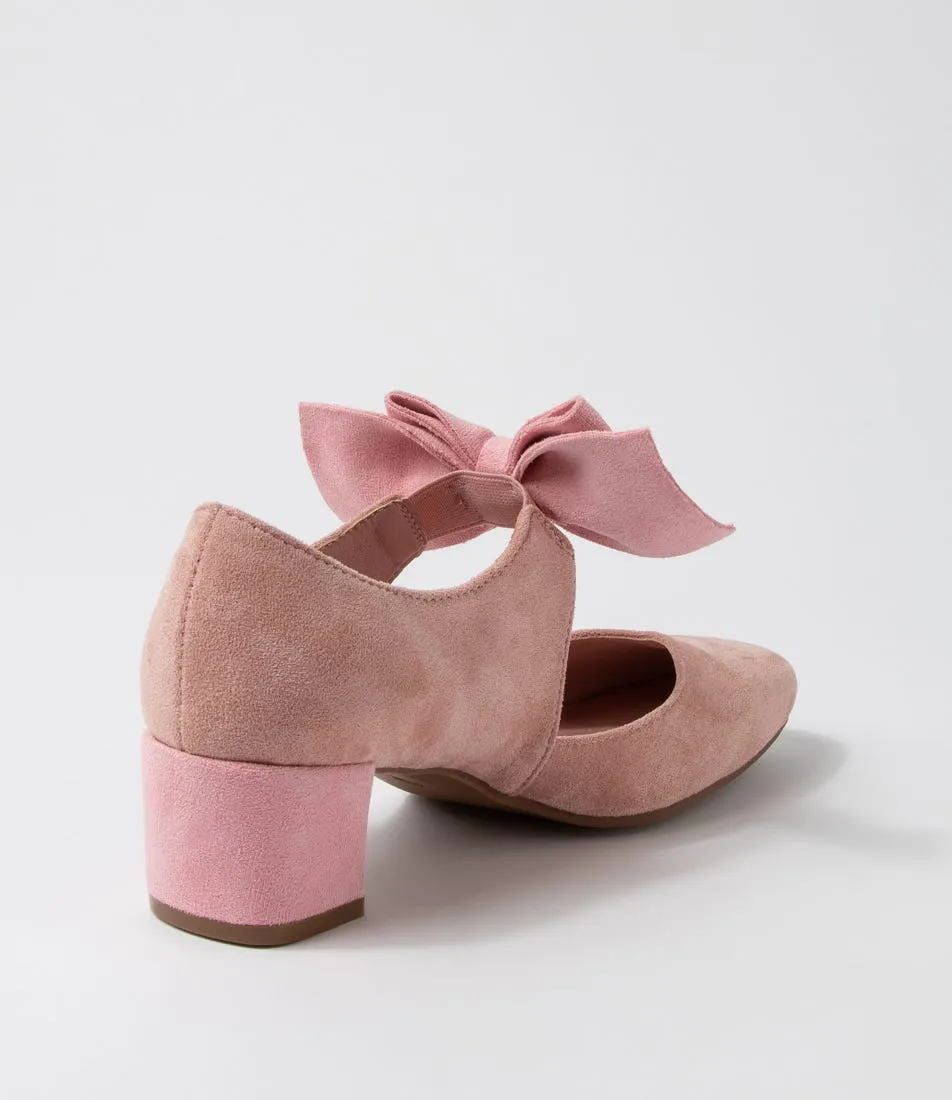 I LOVE BILLY Halim Nude Pale Pink Microsuede Heels