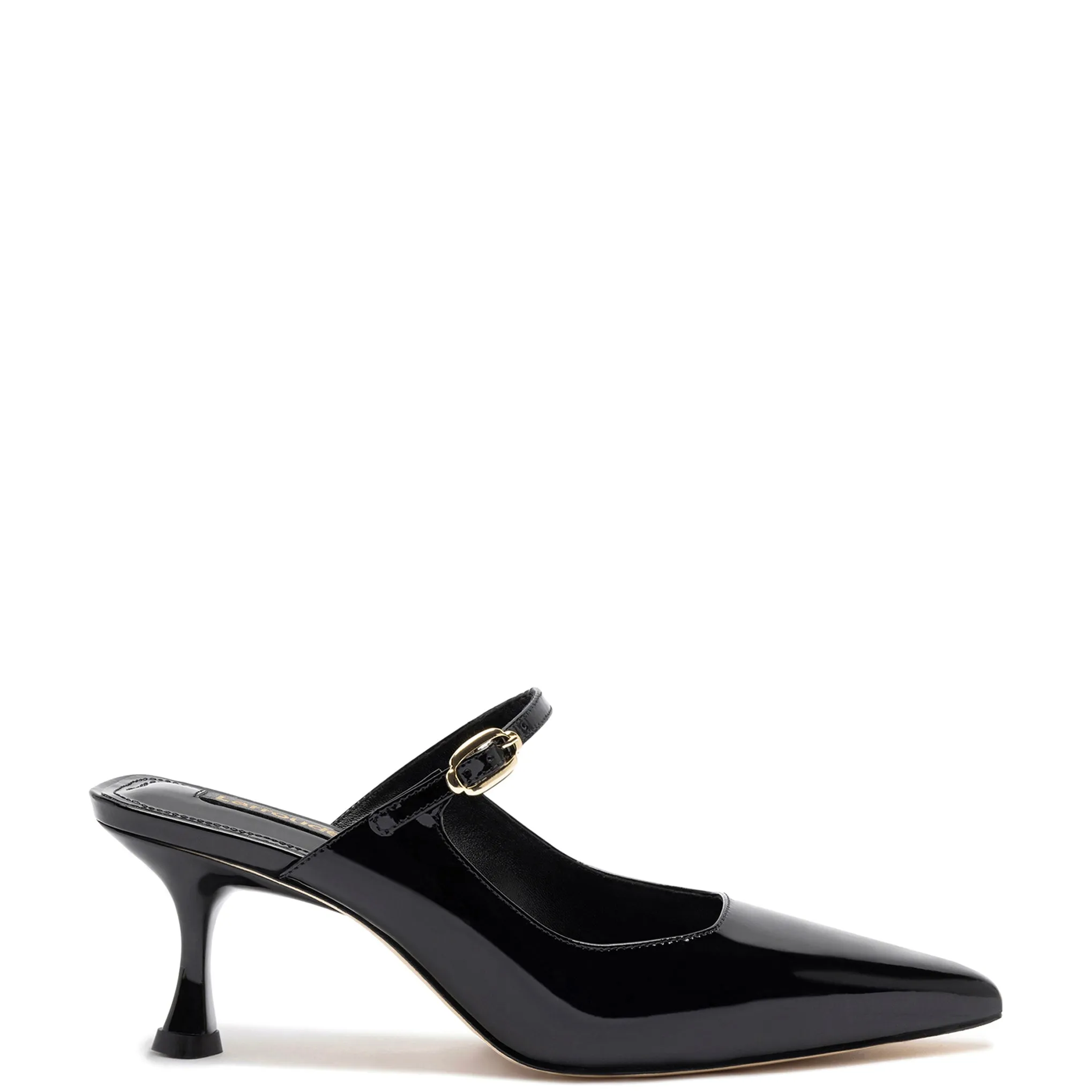 Black Patent Leather Ines Mule