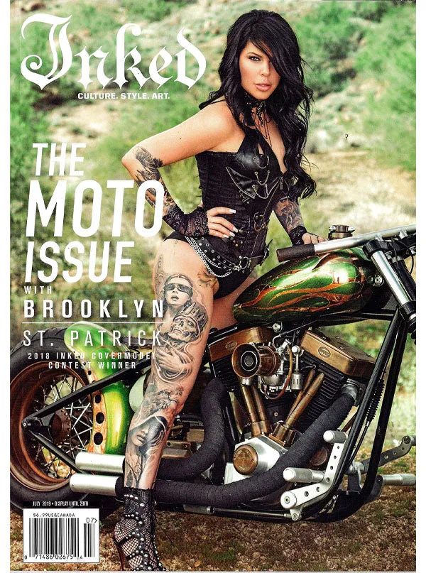 Inked Magazine July 2019 Moto Issue with 2 Cover Options