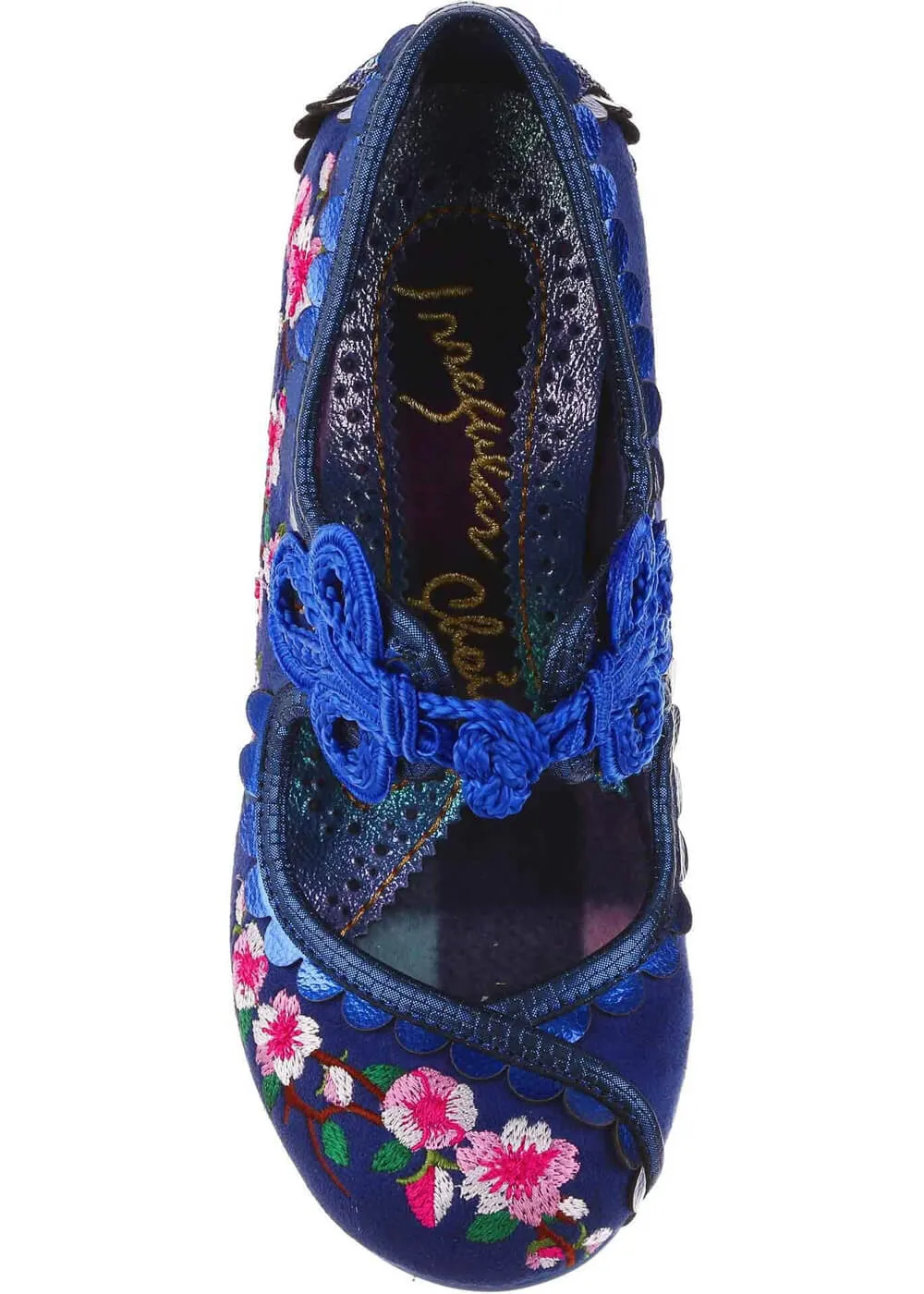 Blue Cherry Blossom Pumps by Irregular Choice