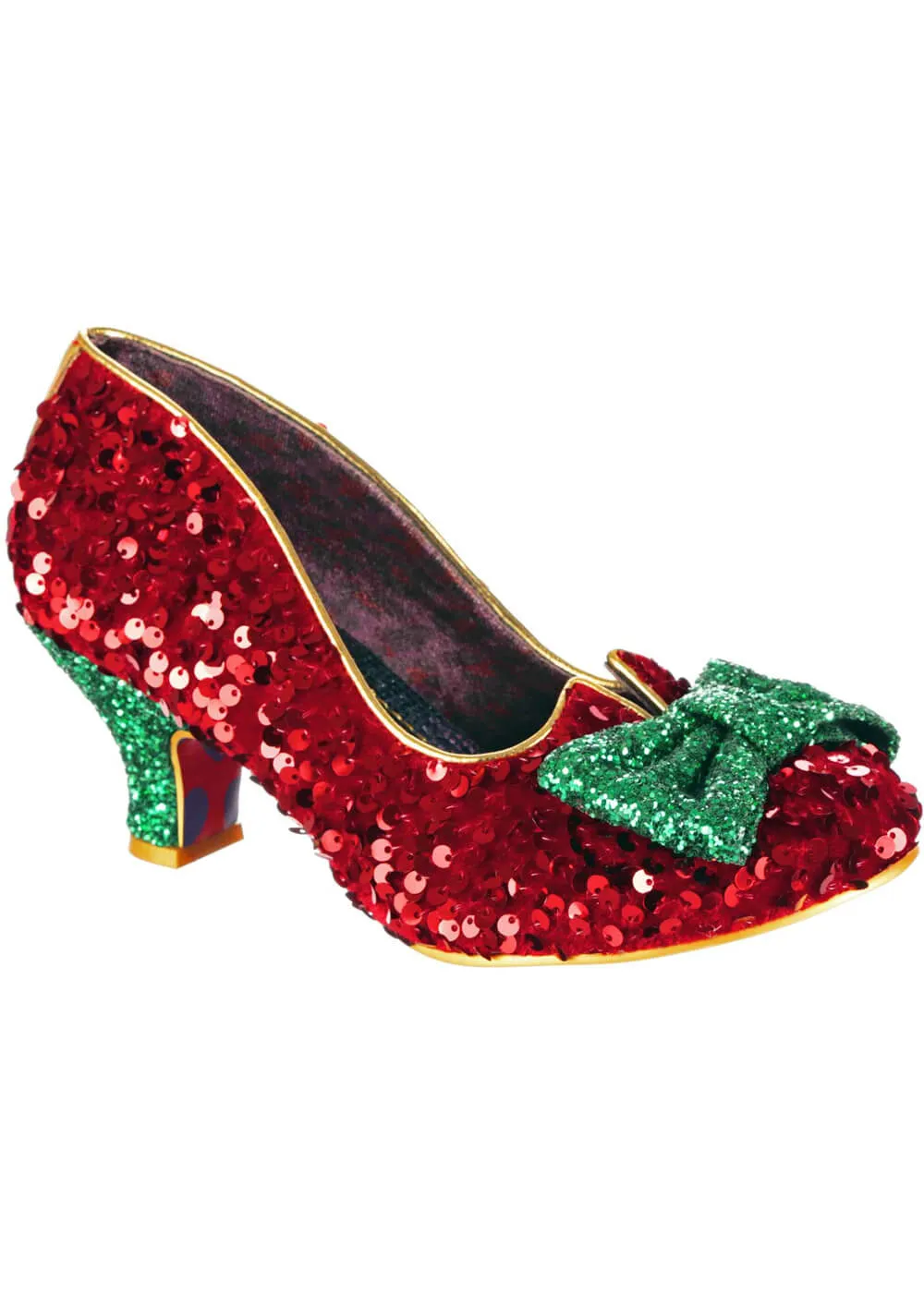 Irregular Choice Christmas Dazzling Diva Pumps Red