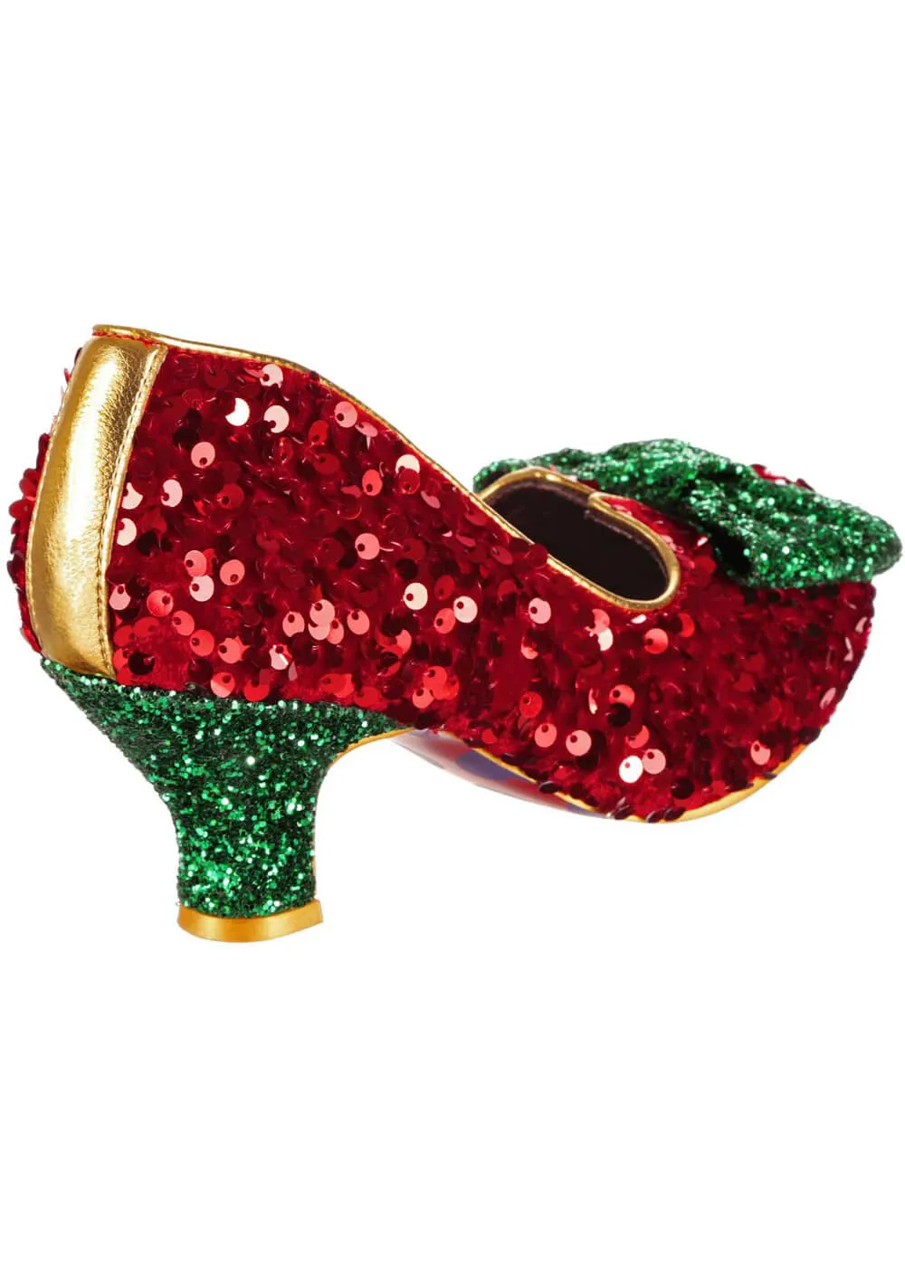 Irregular Choice Christmas Dazzling Diva Pumps Red