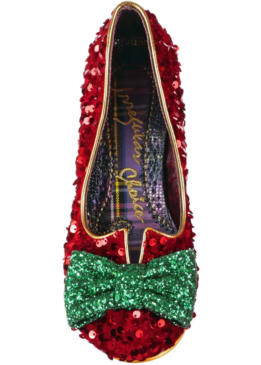 Irregular Choice Christmas Dazzling Diva Pumps Red