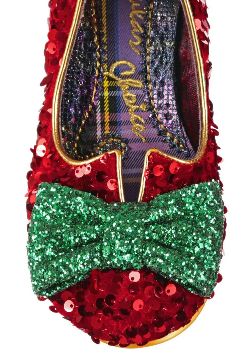 Irregular Choice Christmas Dazzling Diva Pumps Red