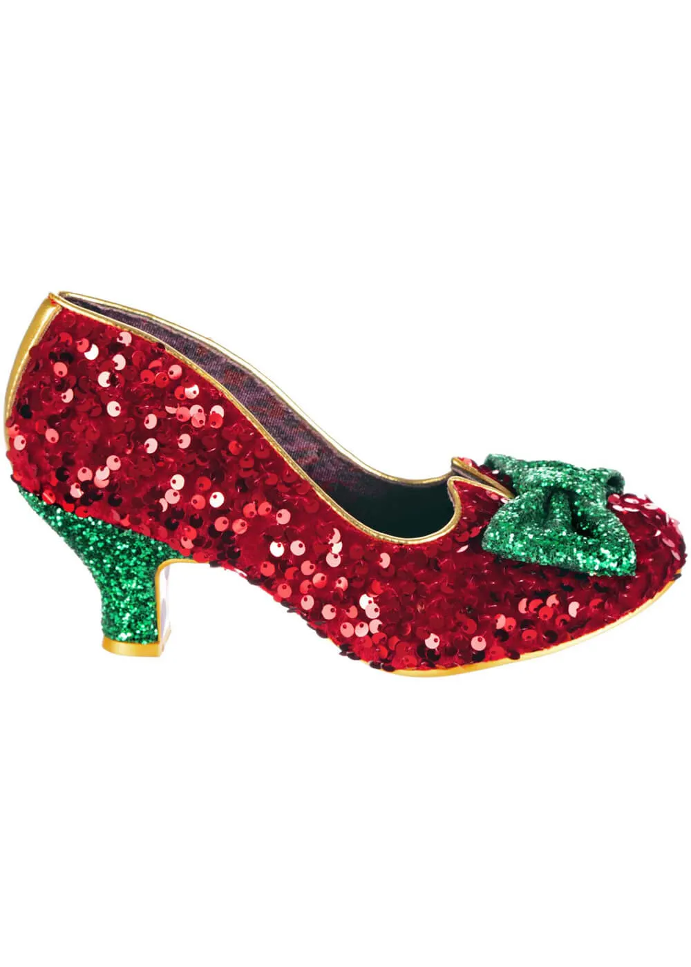 Irregular Choice Christmas Dazzling Diva Pumps Red