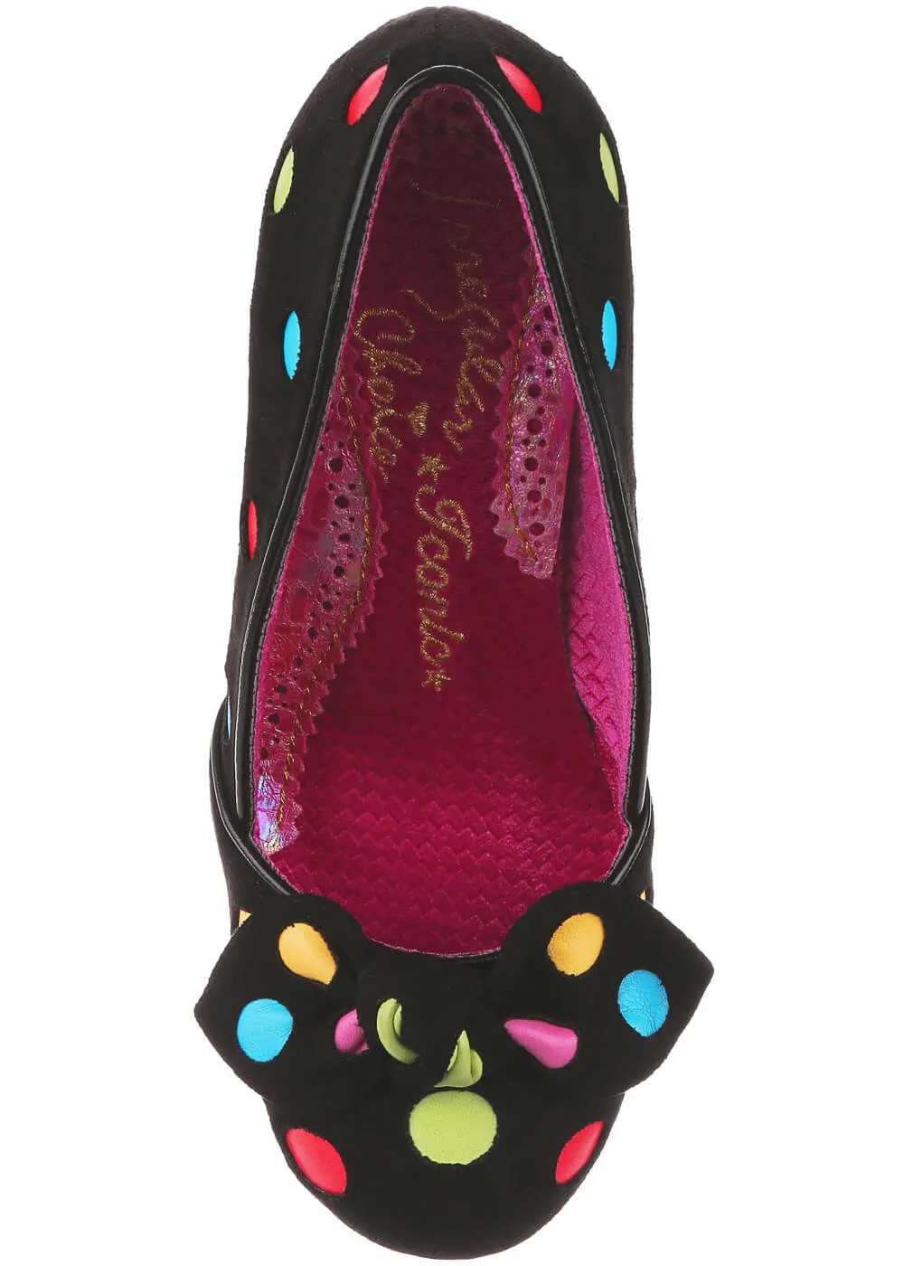 Irregular Choice Spot The Dot Black Polka Dot 50's Pumps