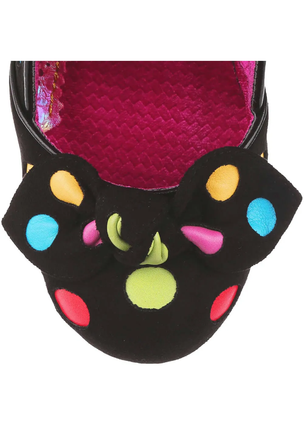 Irregular Choice Spot The Dot Black Polka Dot 50's Pumps