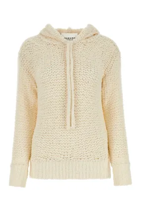 Isabel Marant Etoile Ivory Cotton Blend Idony Sweatshirt