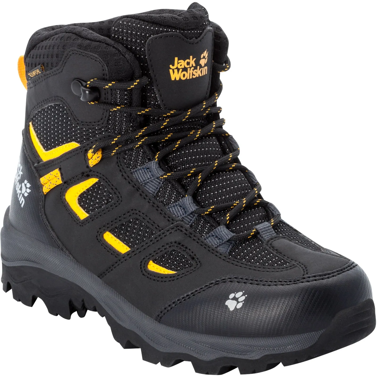 Jack Wolfskin Kids Vojo Texapore Waterproof Walking Boots - Black