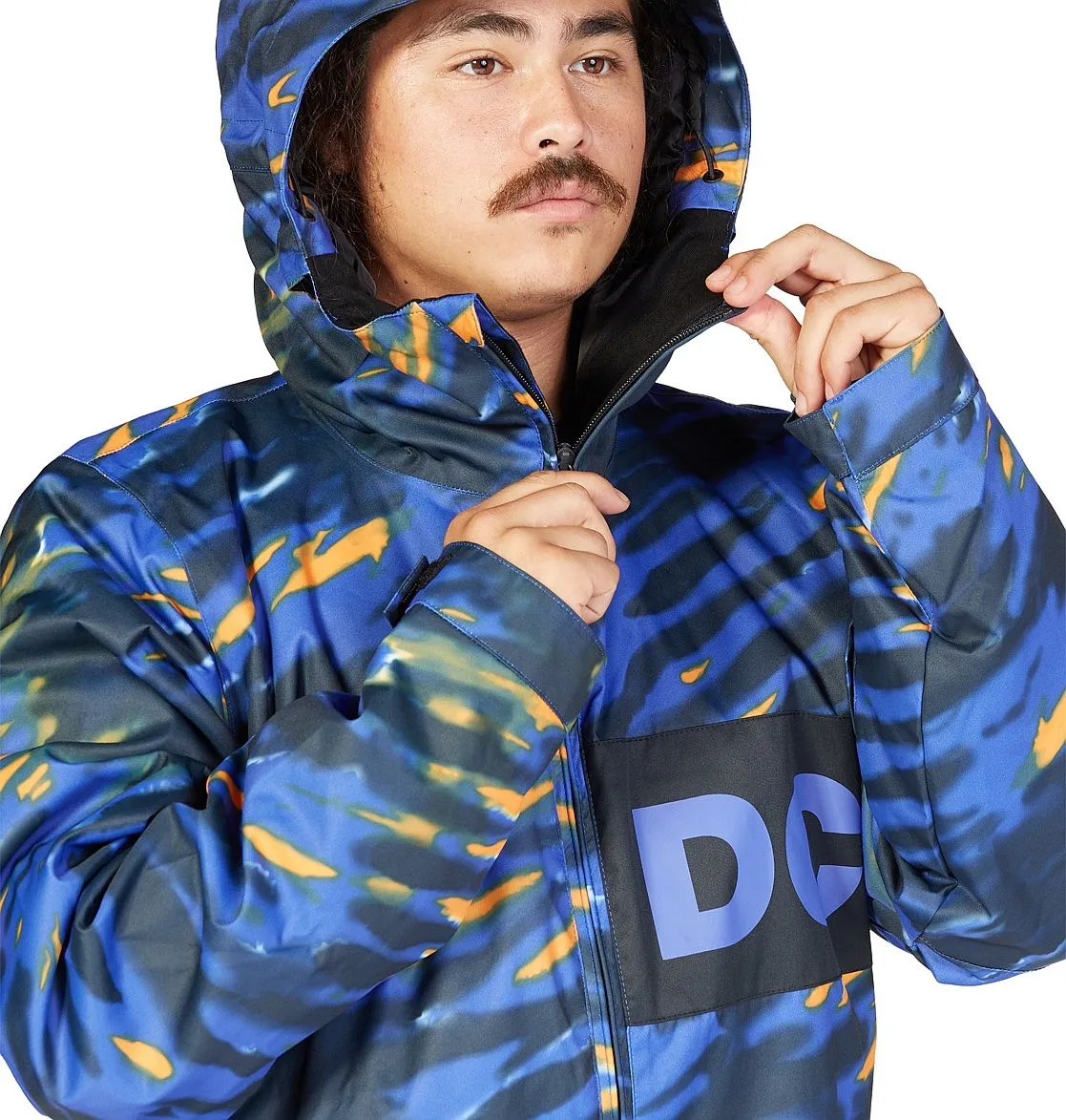 jacket DC Propaganda - XKBN/Angled Tie Dye Royal Blue - men´s