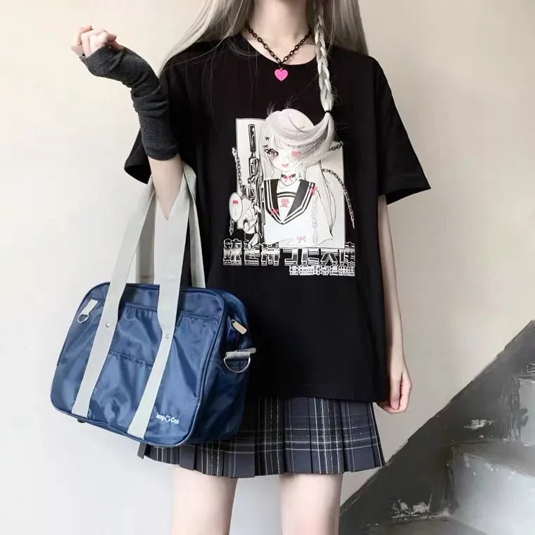 Japanese Dark Girl Oversize T-Shirt BY50053