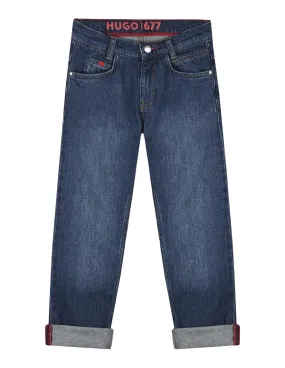 Kids' Navy Blue Hugo Boss Jeans