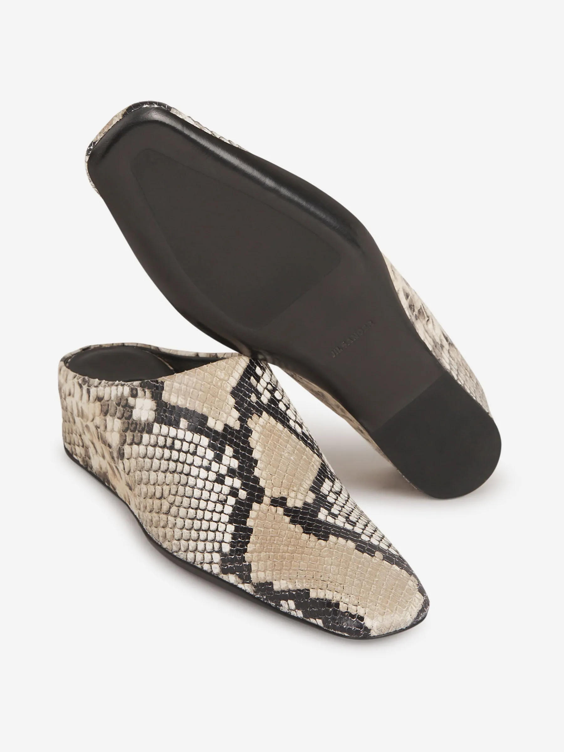 Jil Sander Python Slip-On Shoes