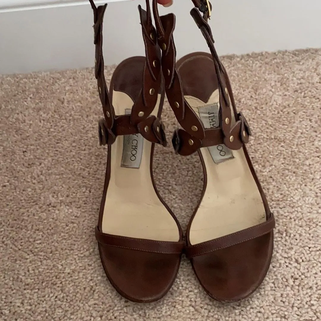 Jimmy Choo Gladiator Heels with Stud Details Size 8