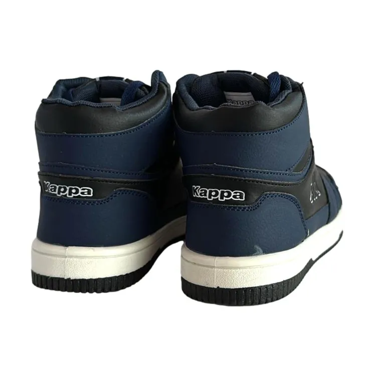 Kappa 361L8GW Logo Basin MD Kid Sneakers Alte Unisex Blu Nero