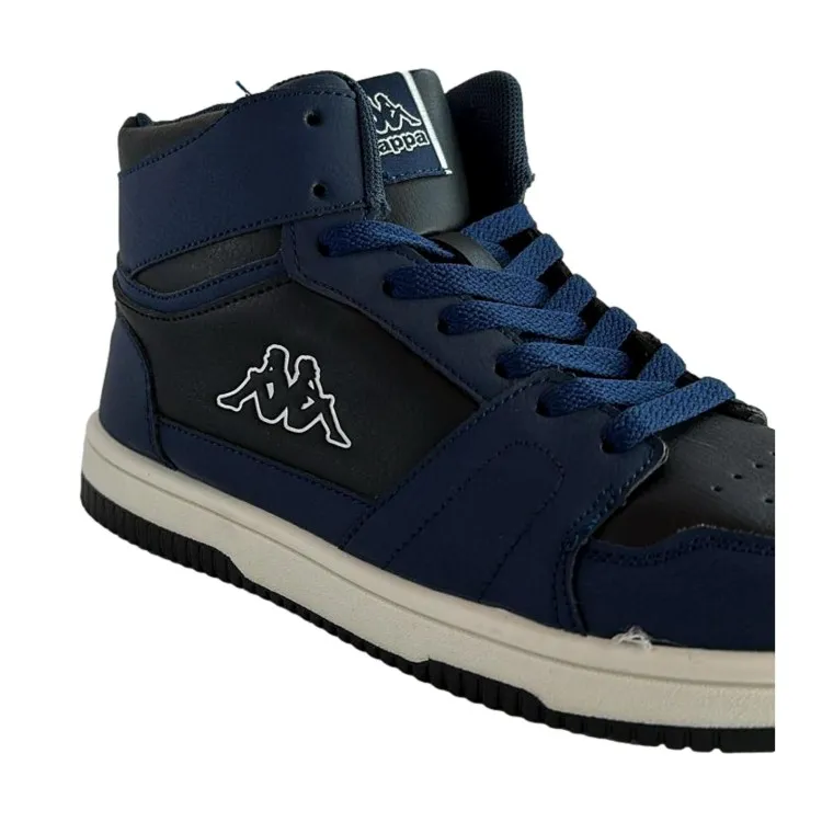 Kappa 361L8GW Logo Basin MD Kid Sneakers Alte Unisex Blu Nero