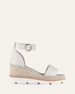 Mid Heel Bone Leather Wedges by KELLY