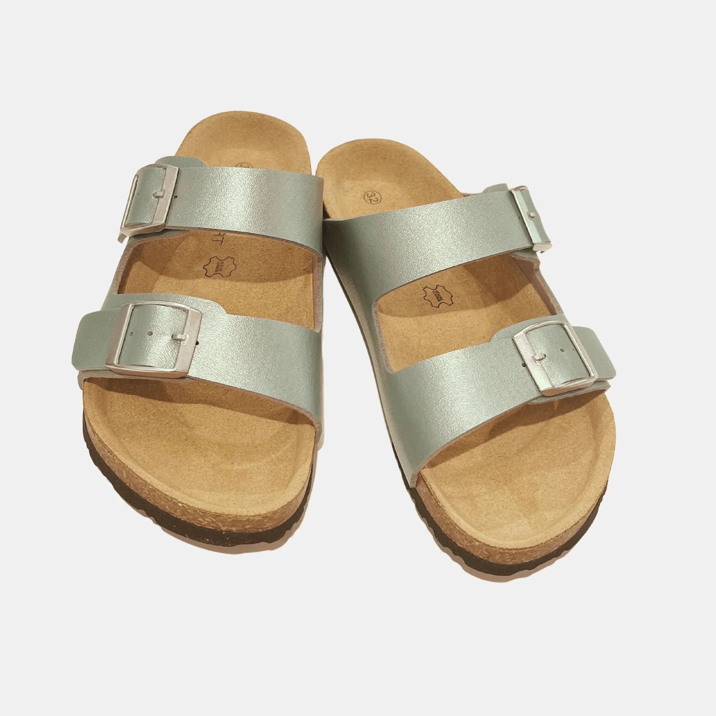 Metallic Mint Blair Sandal for Kids - Comfortable and Stylish