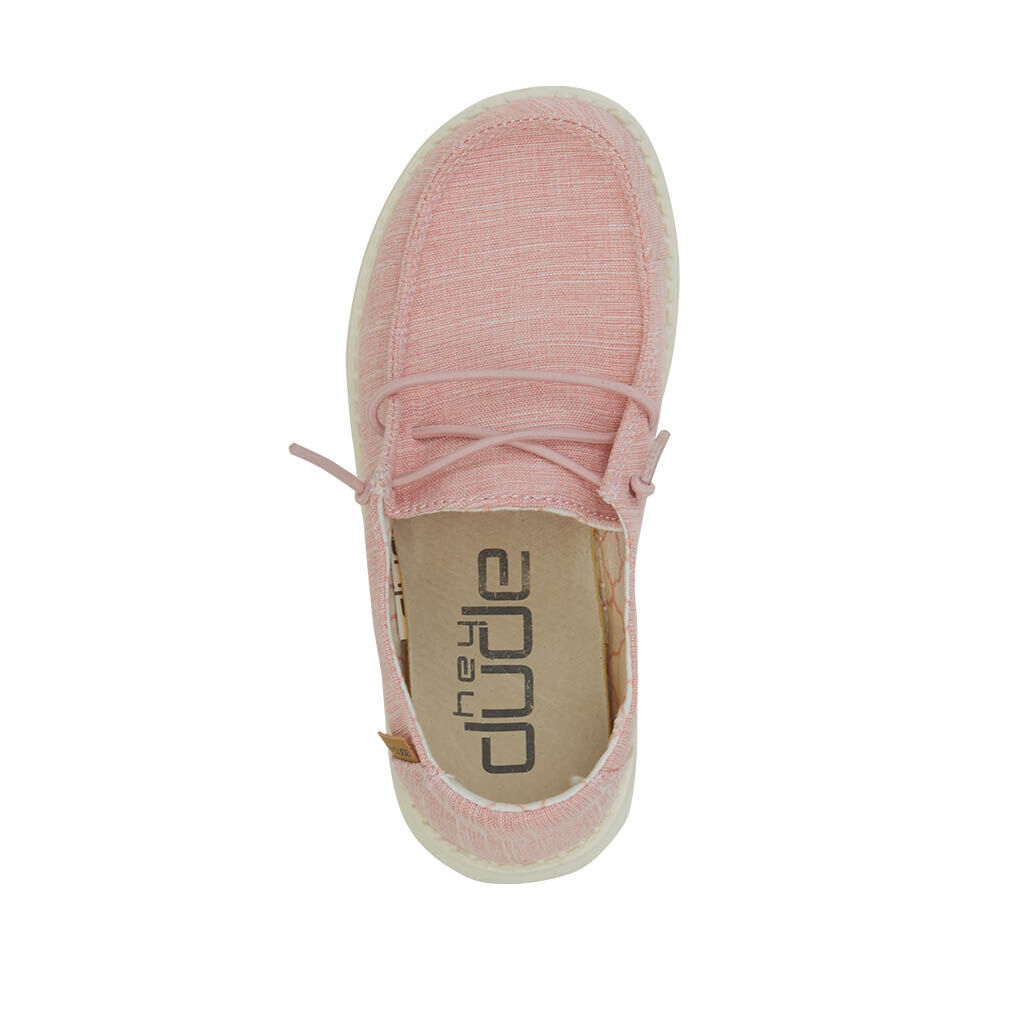 Kid's Wendy Youth Linen Moc in Cotton Candy 