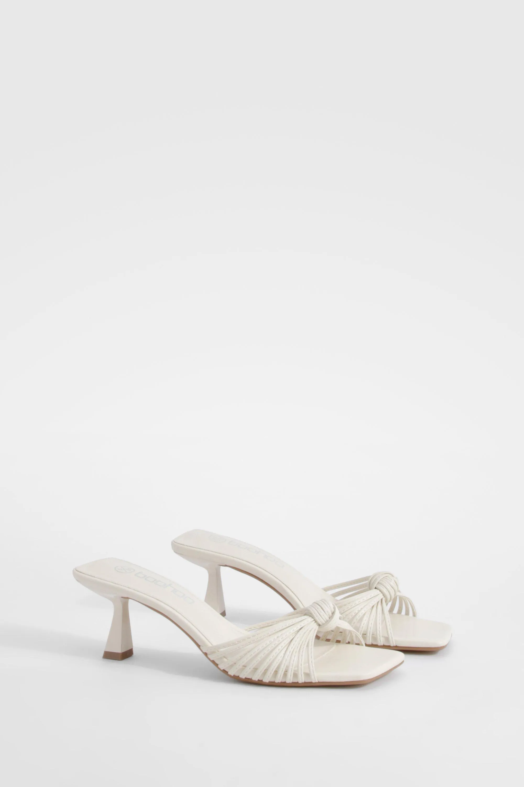 Knot Front Heeled Mules