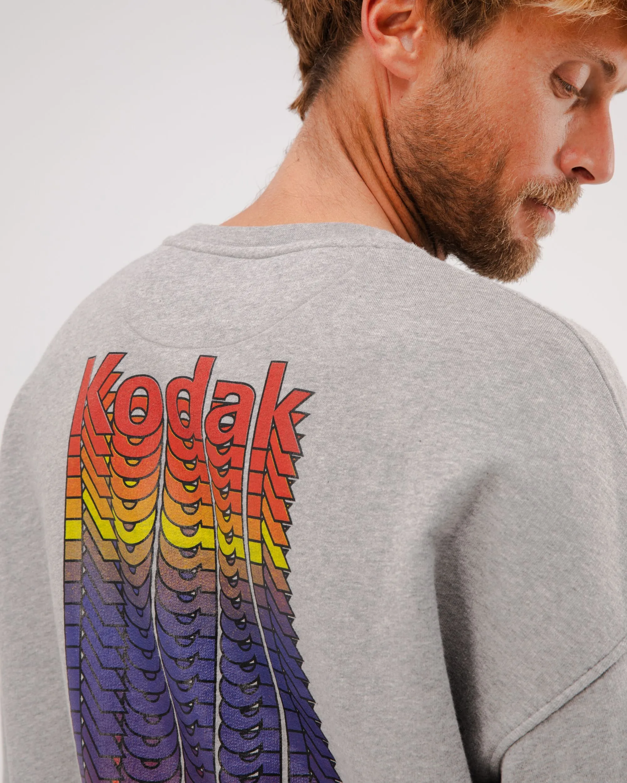 Kodak Color Oversize Sweatshirt Grey